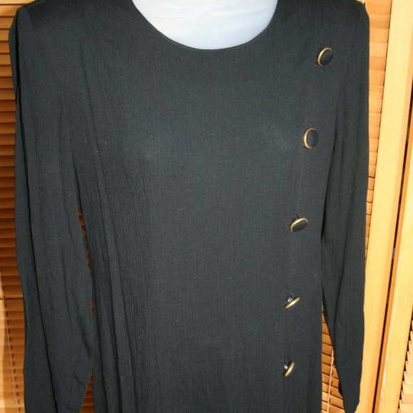 Sarah Richards Straight Pencil Dress With Shoulder Pads Size 3/4 - Picture 5 of 10